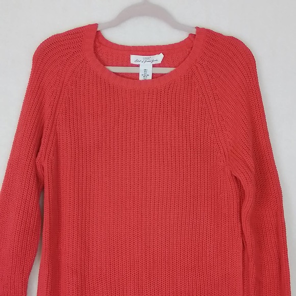 LOGG by H&M Loose Knit‎ Open Side Sweater Size Small in Red - Picture 3 of 13